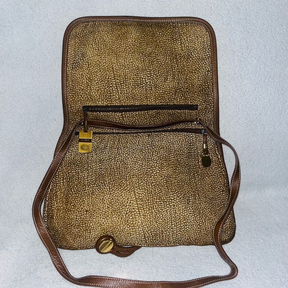 Borbonese Quail Suede Shoulder Bag - Picture 8 of 12